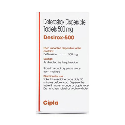 Desirox 500mg Tablet 30'S - Global Surgicals