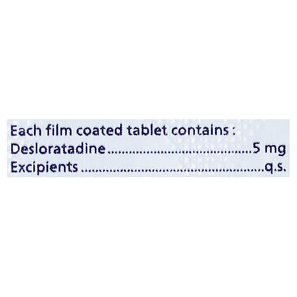 DESLOTAG 5mg Tablet 10's - Global Surgicals