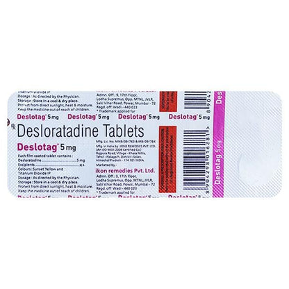 DESLOTAG 5mg Tablet 10's - Global Surgicals