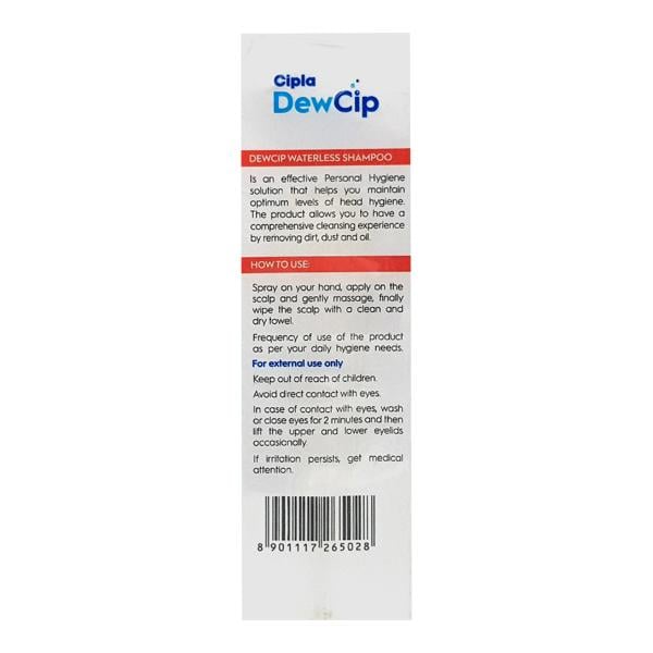 DEWCIP WATERLESS Shampoo 100ml - Global Surgicals