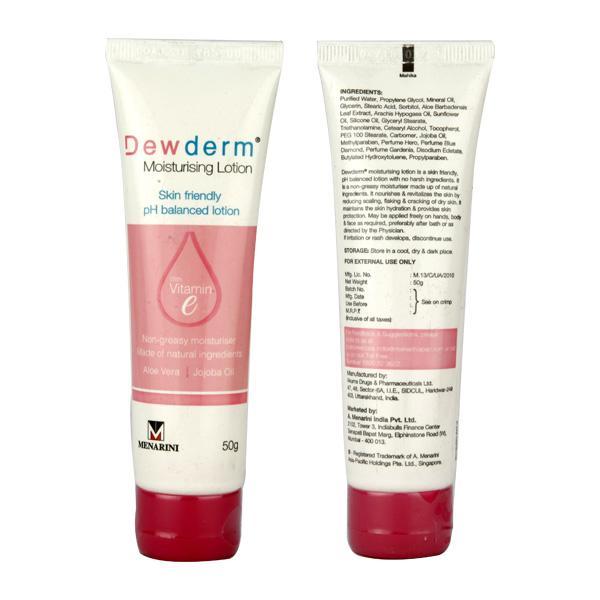 Dewderm Moisturising Lotion 50gm - Global Surgicals