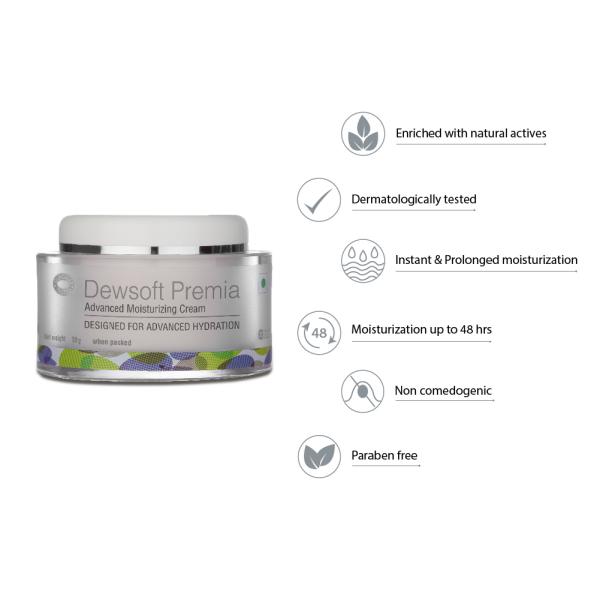 Dewsoft Premia Cream 50gm - Global Surgicals