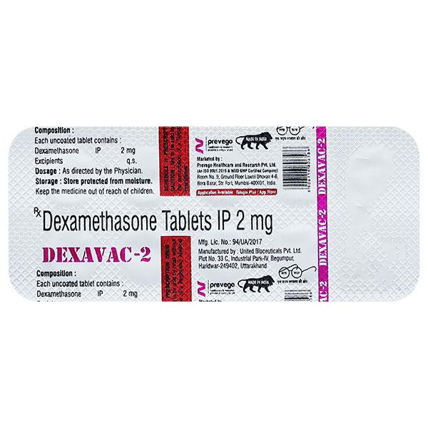 DEXAVAC 2 Tablet 10's - Global Surgicals