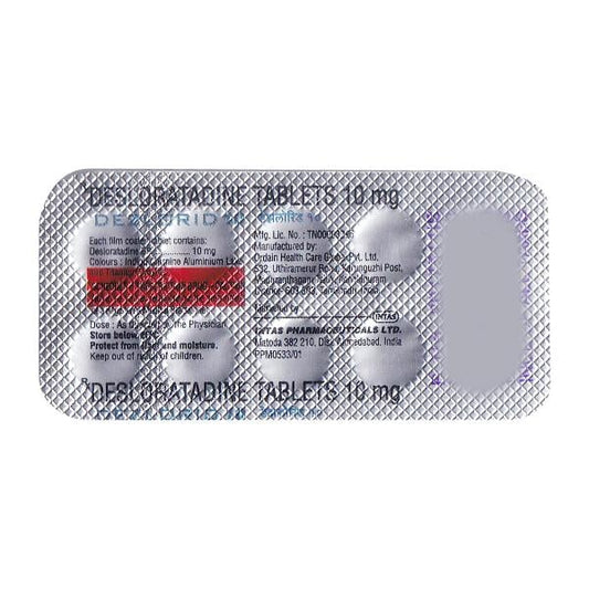 DEZLORID 10 Tablet 10's - Global Surgicals