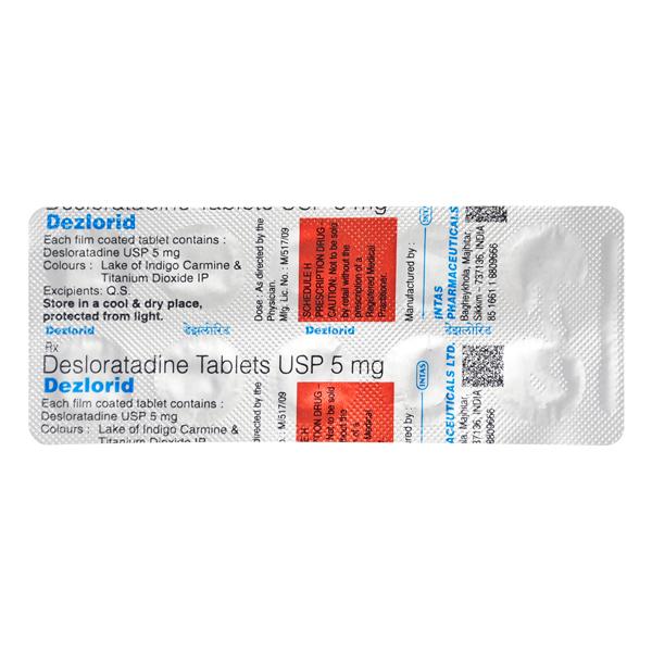 Dezlorid 5mg Tablet 10'S - Global Surgicals