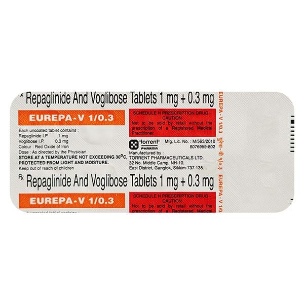 EUREPA V 1/0.3mg Tablet 10's