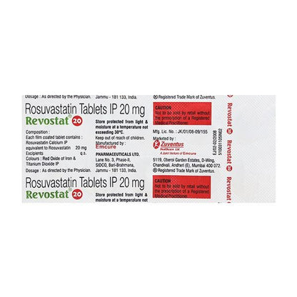 Revostat 20mg Tablet 10'S
