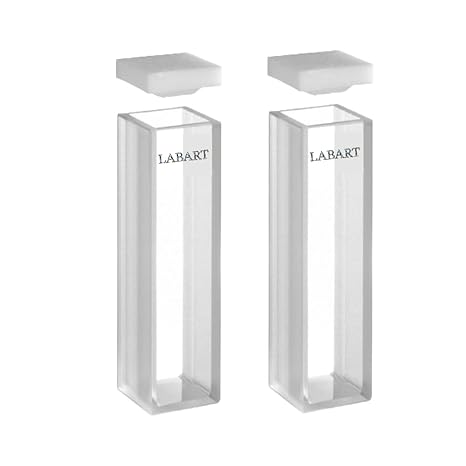 Dhanika Quartz Cuvette with Lid 2 Side Clear - Global Surgicals