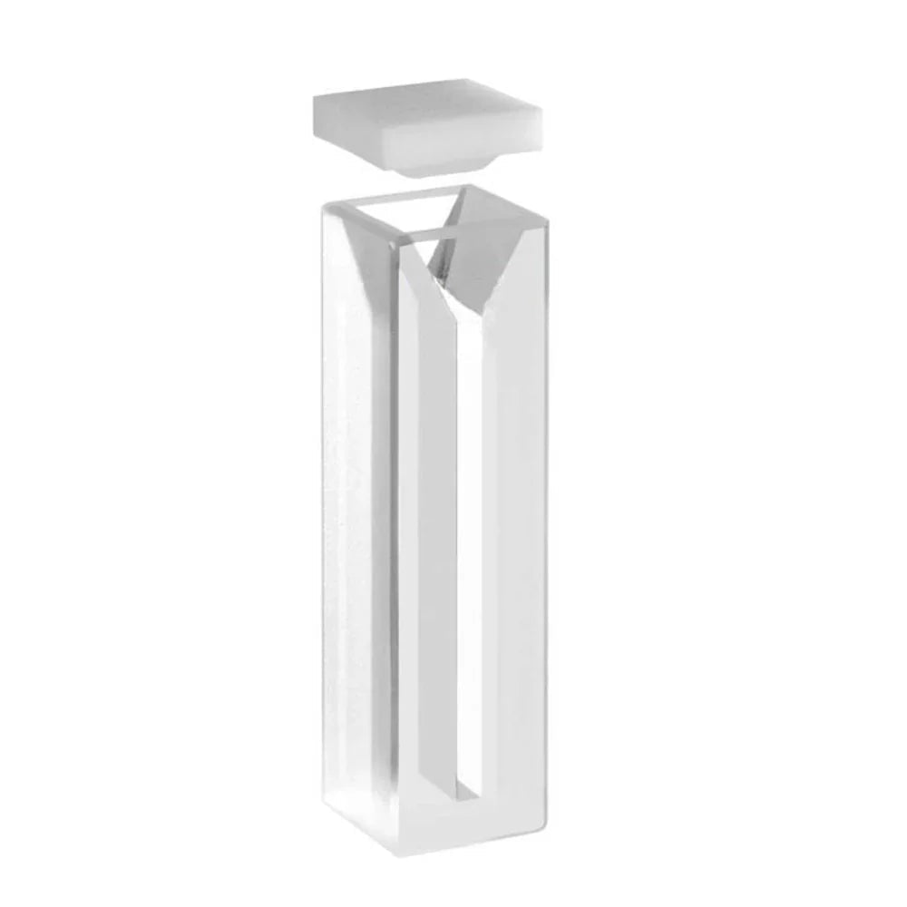 Dhanika Quartz Cuvette with Lid 4 Side Clear - Global Surgicals