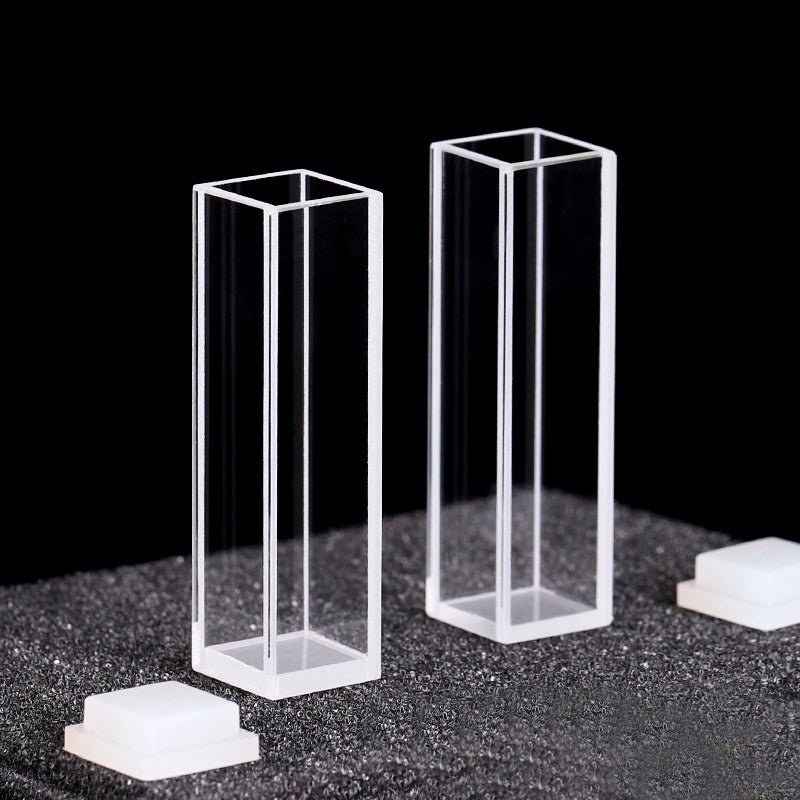 Dhanika Quartz Cuvette with Screw Cap 4 Side Clear - Global Surgicals
