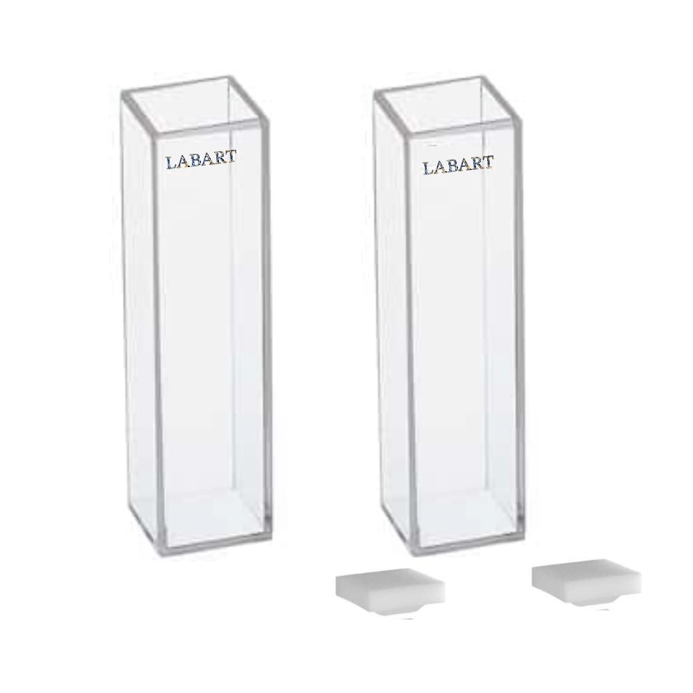 Dhanika Quartz Cuvette with Stopper 2 Side Clear - Global Surgicals