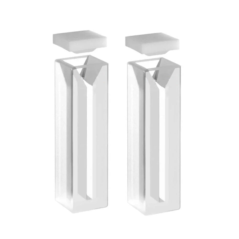 Dhanika Quartz Cuvette with Stopper 4 Side Clear - Global Surgicals