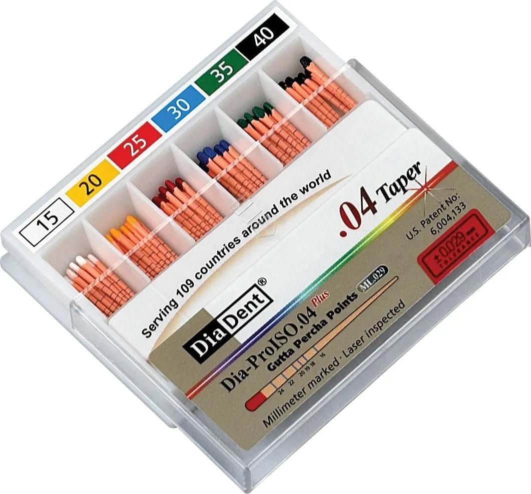 Diadent Special Tapered ISO Color - Coded 4% Gutta Percha Points - Global Surgicals