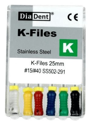 Diadent Stainless Steel K Files - Global Surgicals