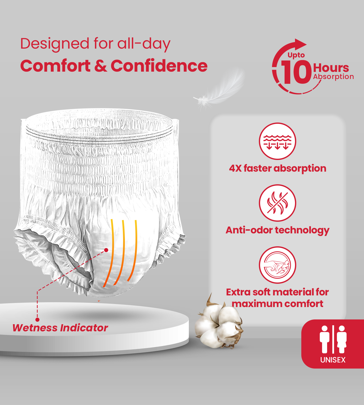 AGEasy Unisex Adult Diaper Pants Style