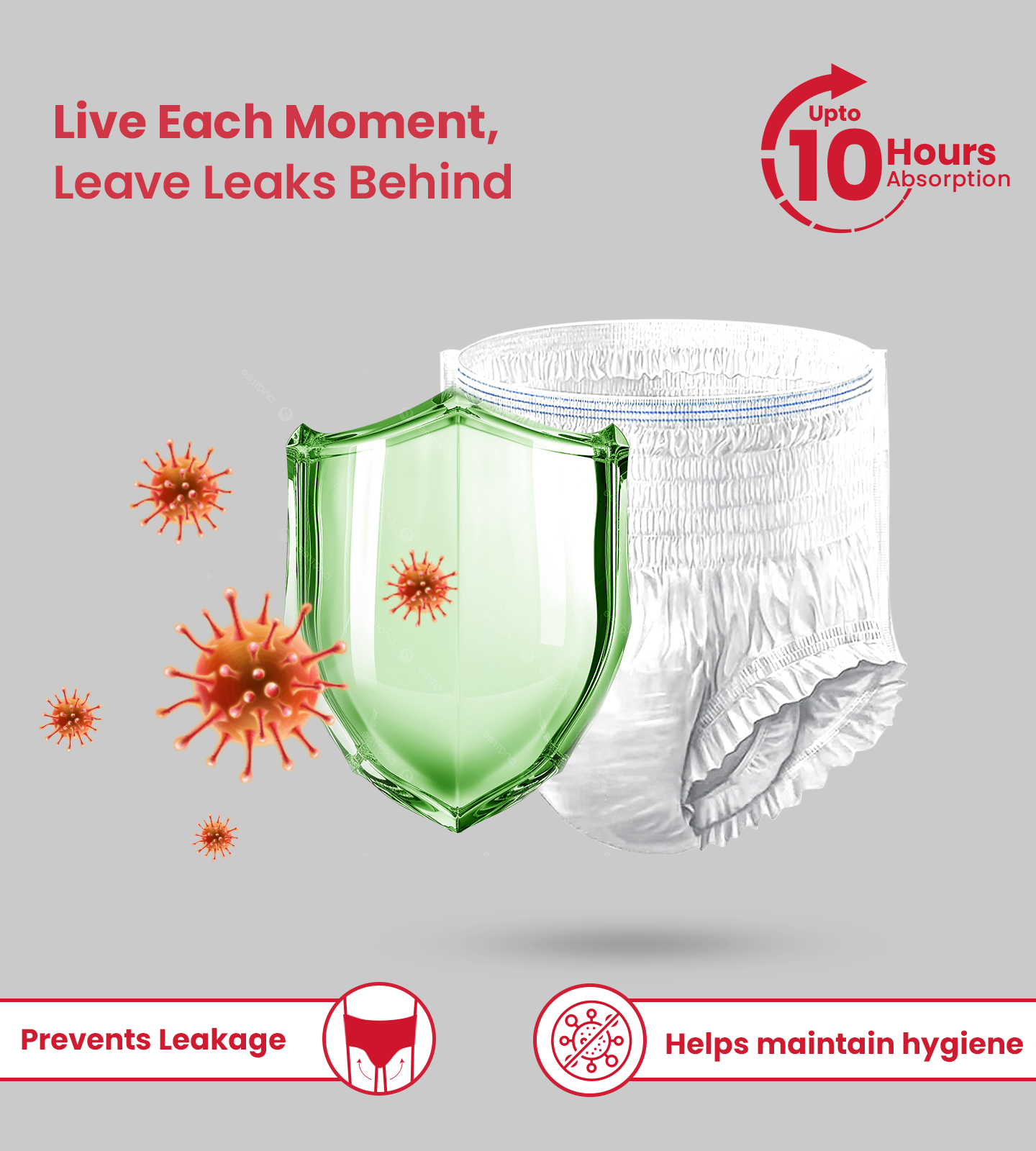 AGEasy Unisex Adult Diaper Pants Style