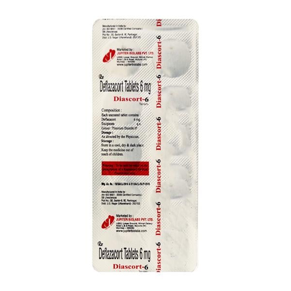 DIASCORT 6mg Tablet 10's - Global Surgicals