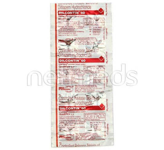 Dilcontin 60mg Tablet 10'S - Global Surgicals