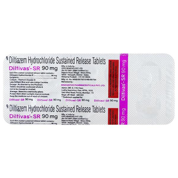 DILTIVAS SR 90mg Tablet 10's - Global Surgicals