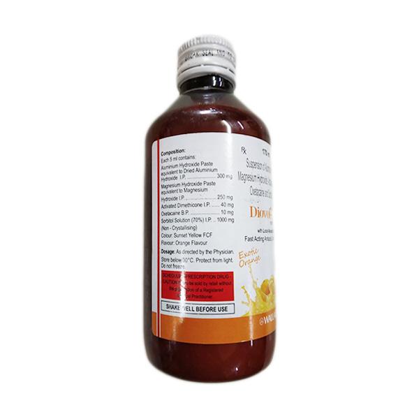 Diovol LA Sugar Free Exotic Orange Flavour Suspension 170ml - Global Surgicals