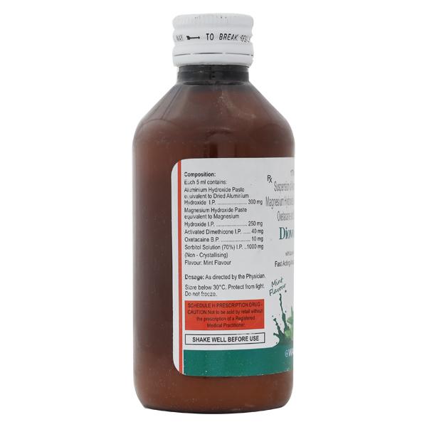 Diovol LA Sugar Free Mint Flavour Suspension 170ml - Global Surgicals