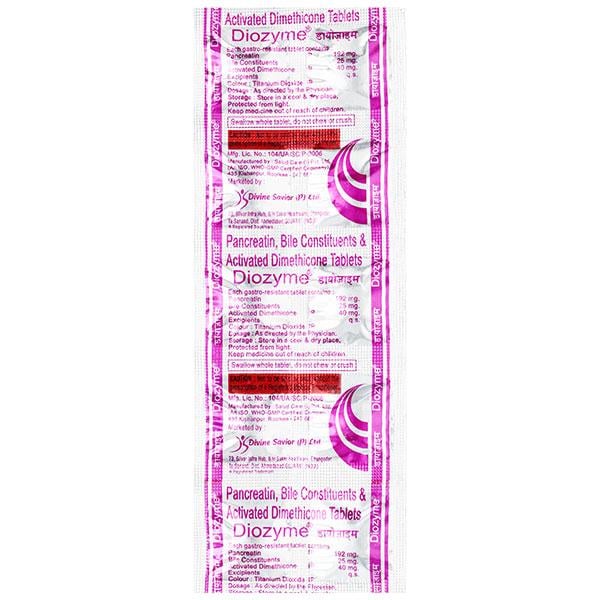 DIOZYME Tablet 10's - Global Surgicals