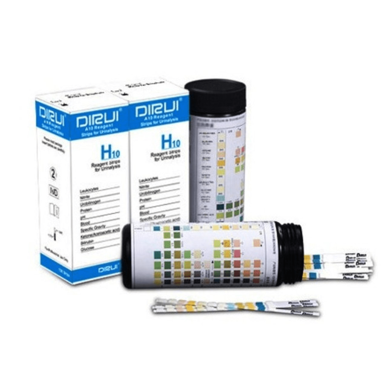 Dirui 10 Para Urine Strips - Global Surgicals