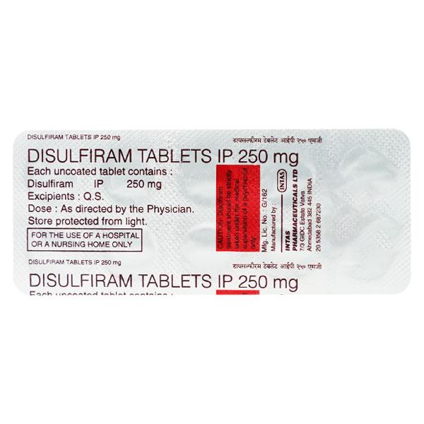 Disulfiram 250mg Tablet 10'S - Global Surgicals