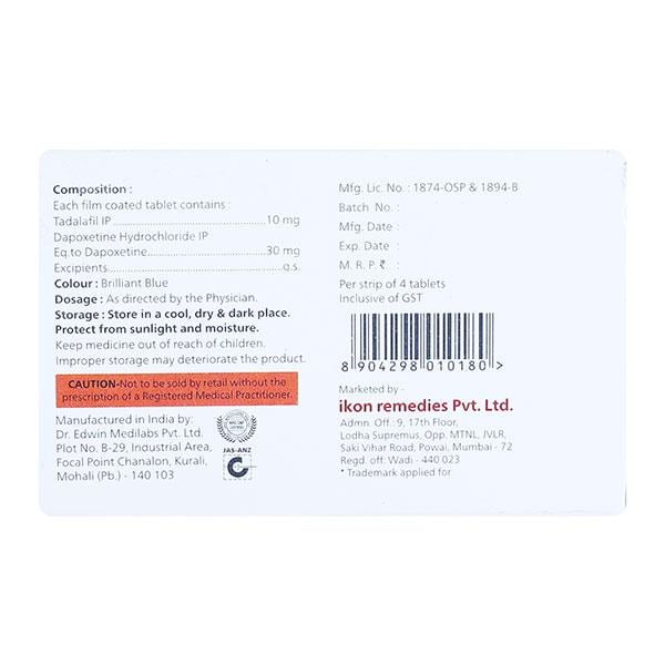 TADAWIN D Tablet 4's