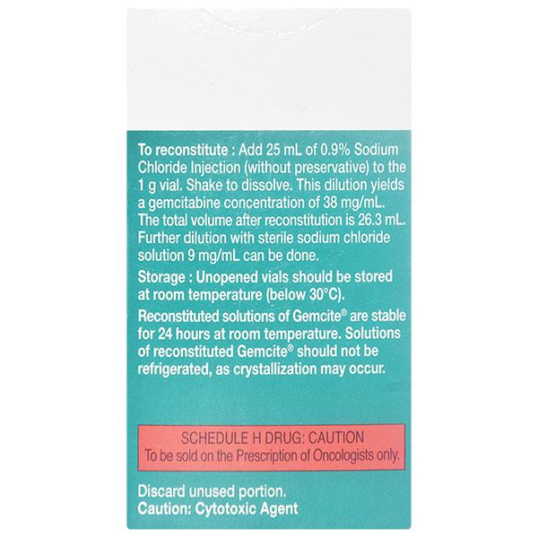 Gemcite 1000mg Injection 1'S