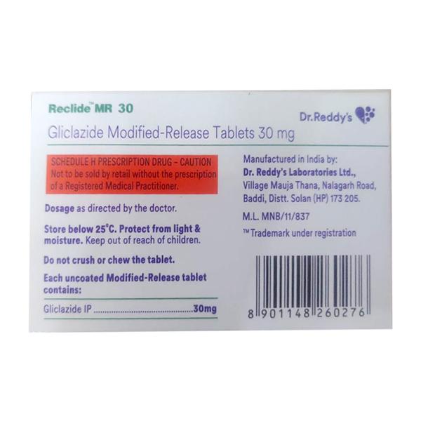 RECLIDE MR 30 Tablet 15's