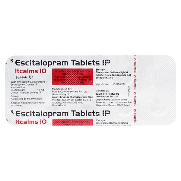 ITCALMS 10 Tablet 10's