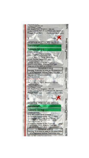 Sarotena 10mg Tablet 10'S