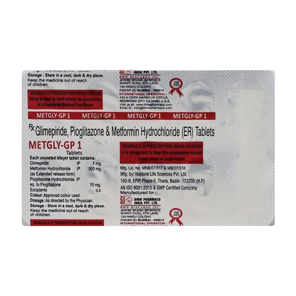 METGLY GP 1 Tablet 10's