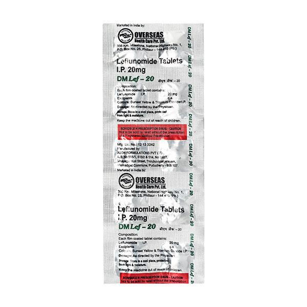 DM LEF 20 Tablet 10's - Global Surgicals