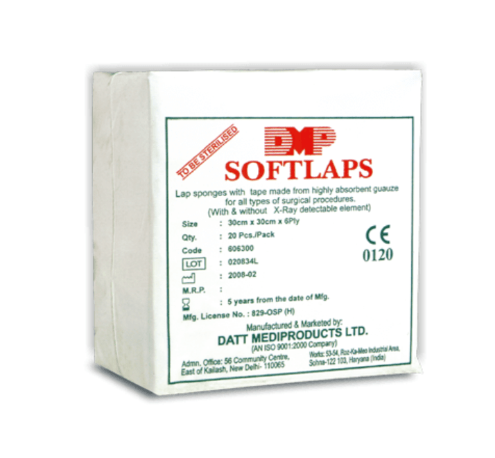 DMP Softlaps Sterile Abdominal Sponge - Global Surgicals