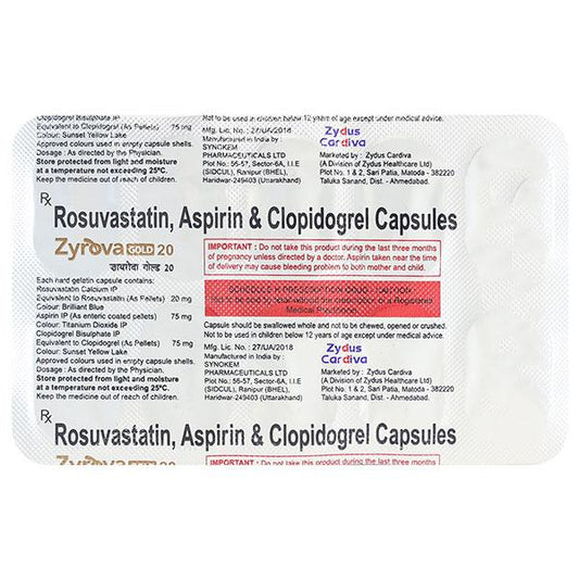 ZYROVA GOLD 20mg Capsule 10's