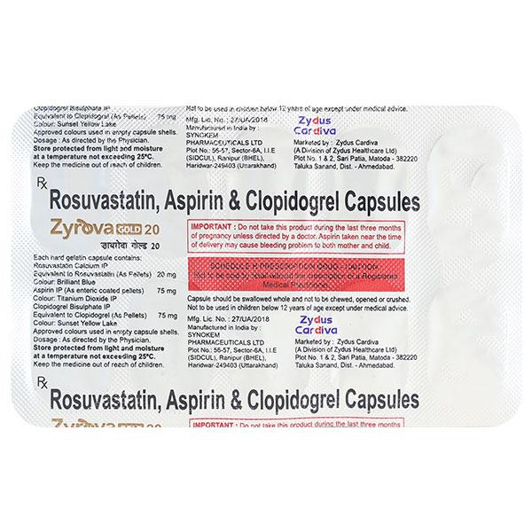 ZYROVA GOLD 20mg Capsule 10's