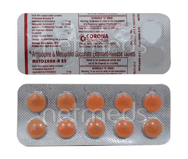 Metozaar A 25mg Tablet 10'S