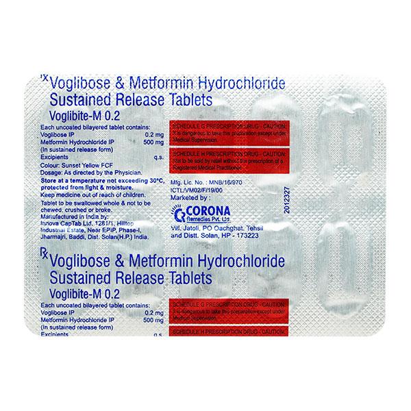 Voglibite M 0.2mg Tablet 10'S