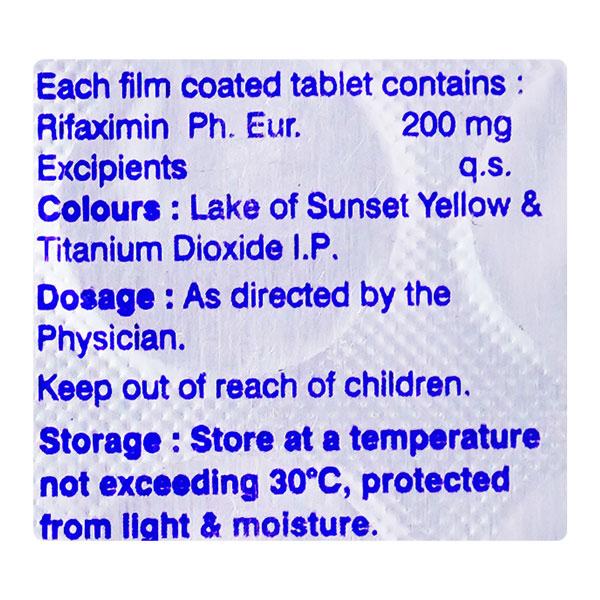 Rifaxigyl 200mg Tablet 10'S