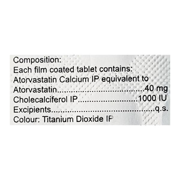 Atorsave D 40mg Tablet 15'S