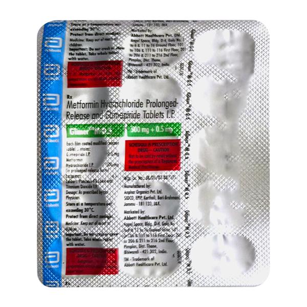 GLIMER M 0.5 Tablet 15's