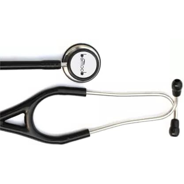 docmed Dual Head Stethoscope Cardiology - Acoustic Stethoscope (Black)