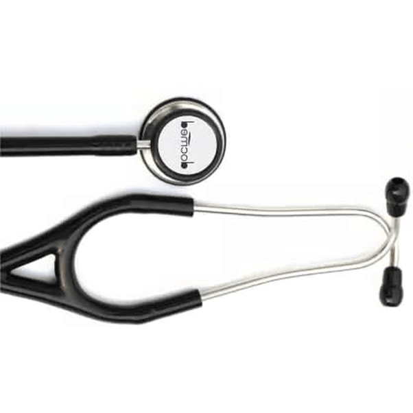 docmed Dual Head Stethoscope Cardiology - Acoustic Stethoscope (Black) - Global Surgicals