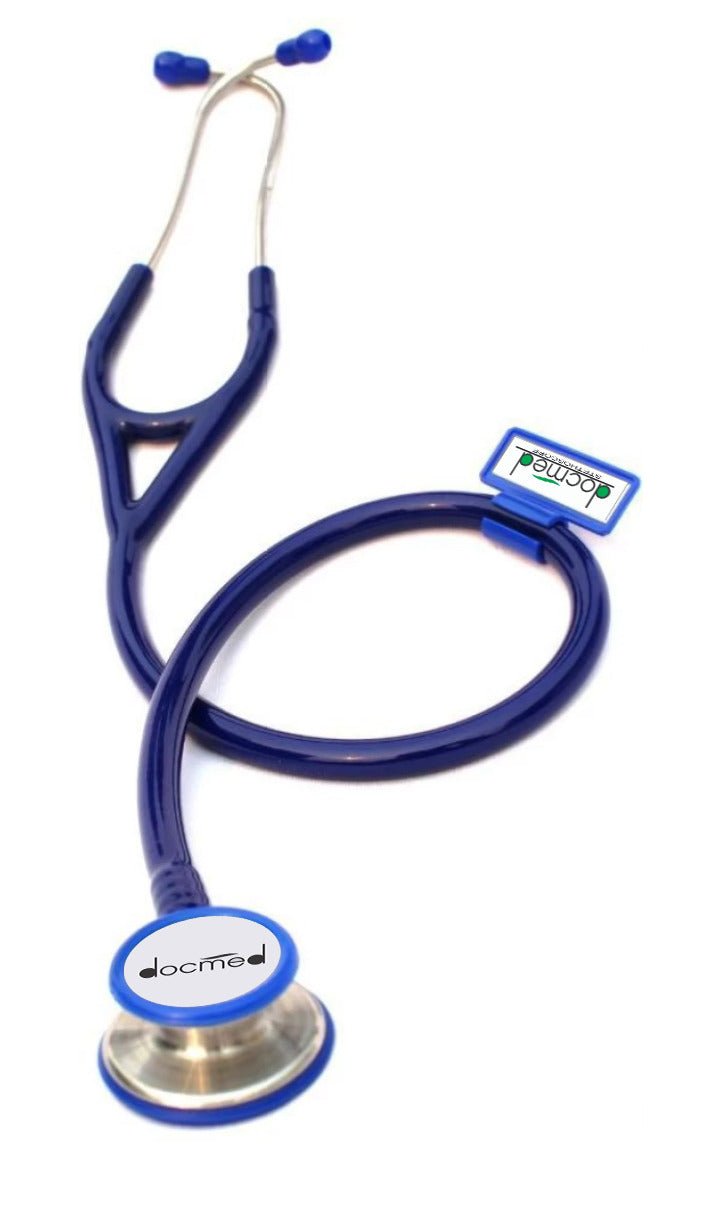 docmed Dual Head Stethoscope Cardiology DM - 18 (Blue) - Global Surgicals