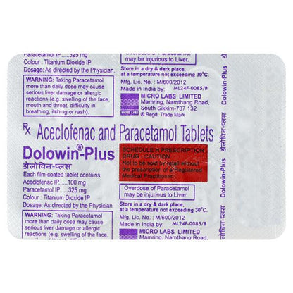 Dolowin Plus Tablet 10'S - Global Surgicals