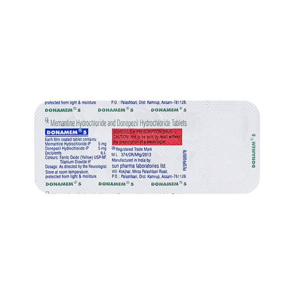 Donamem 5mg Tablet 10'S - Global Surgicals