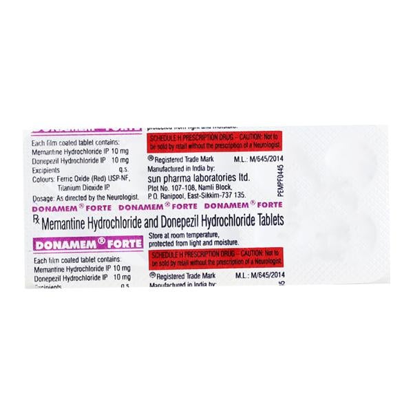 DONAMEM FORTE Tablet 10's - Global Surgicals
