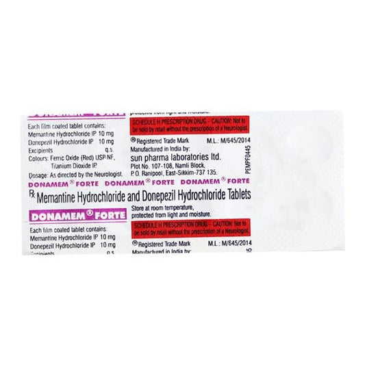 DONAMEM FORTE Tablet 10's - Global Surgicals